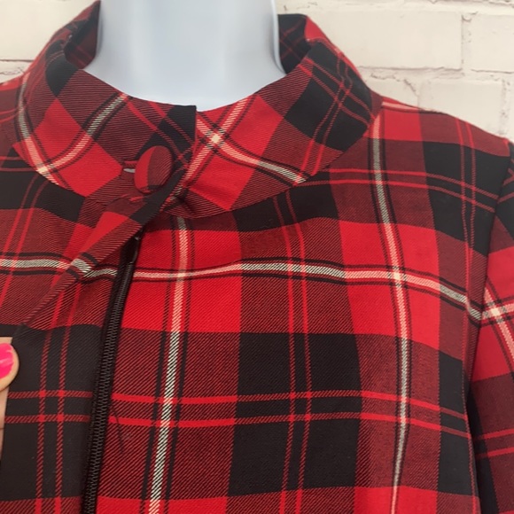 Pendleton virgin wool plaid red zip jacket - Picture 6 of 13